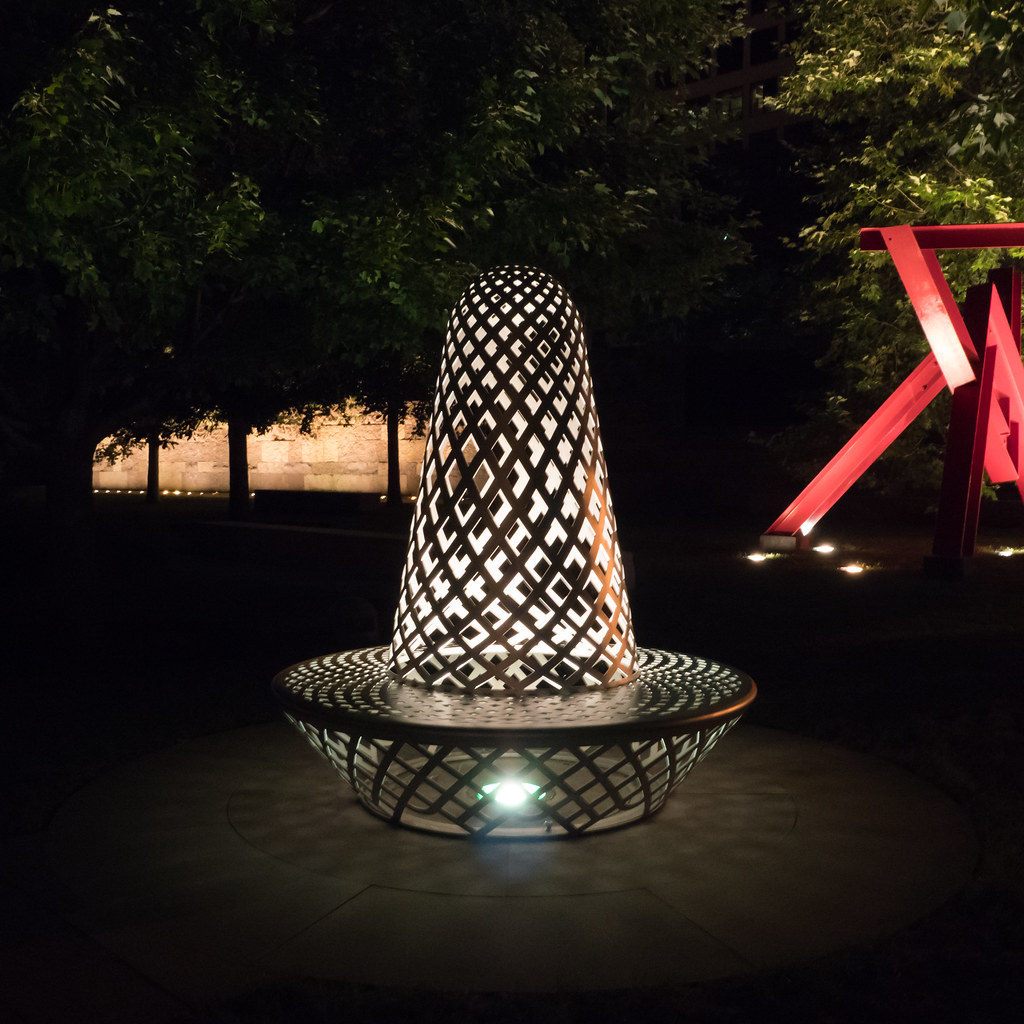 light sculpture sculpture park st. louis mo